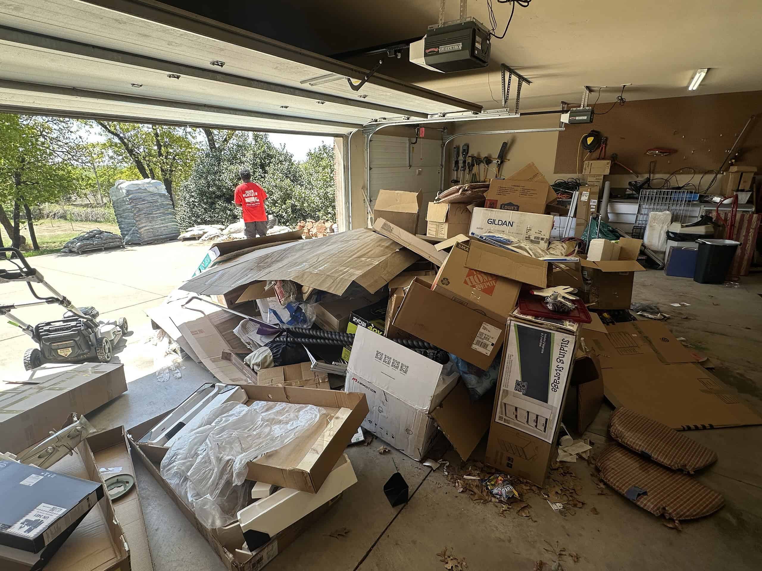 junk ready for collection